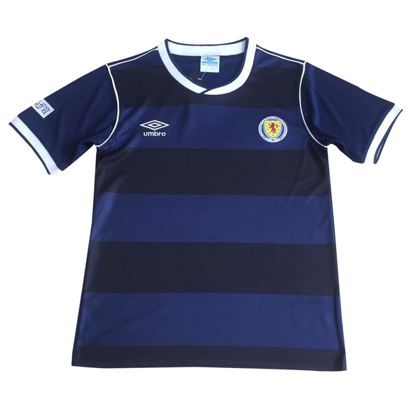 1986 Scotland Retro Home Kit Soccer Jersey